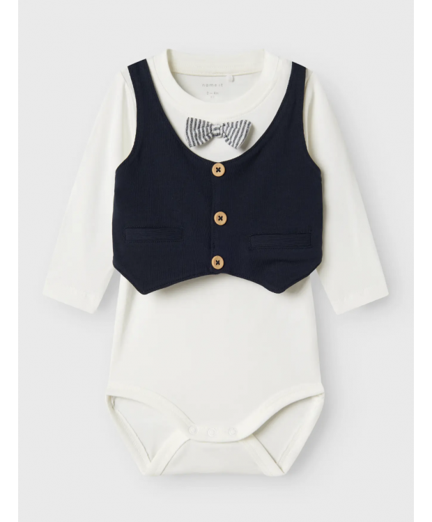 Name It bodysæt i dark sapphire til drenge billede 1
