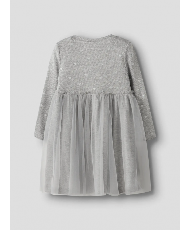 Name It kjole i grey melange til piger billede 1