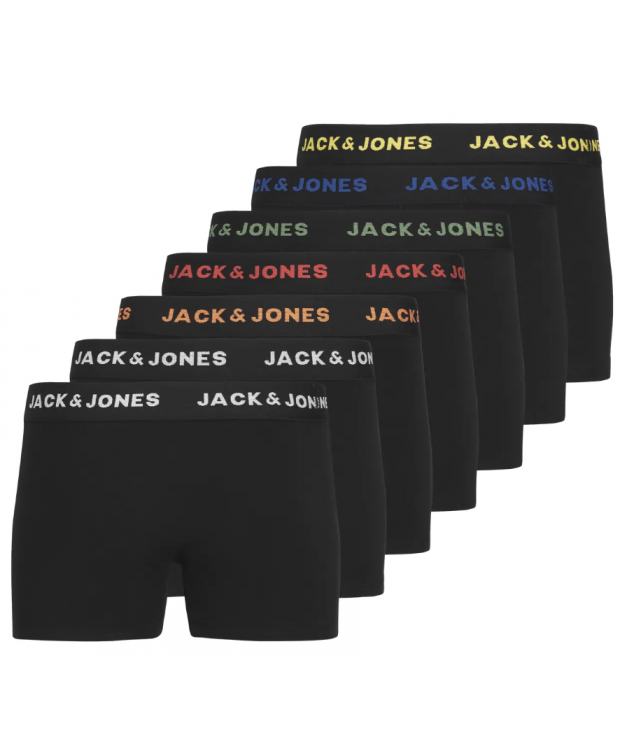 JACK & JONES KIDS 7- Pak Basis trunks til drenge i økologisk bomuld billede 1