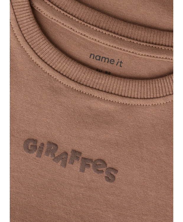 Name It langærmet Giraffe T-shirt i brun til piger billede 3