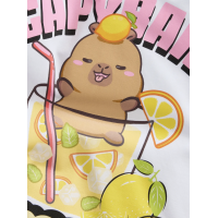 Name it "Capybara" T-shirt i hvid til piger