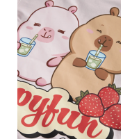 Name It Capybara T-shirt i lyserød til piger