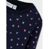 Name It fleece-sweatshirt i dark sapphire til piger
