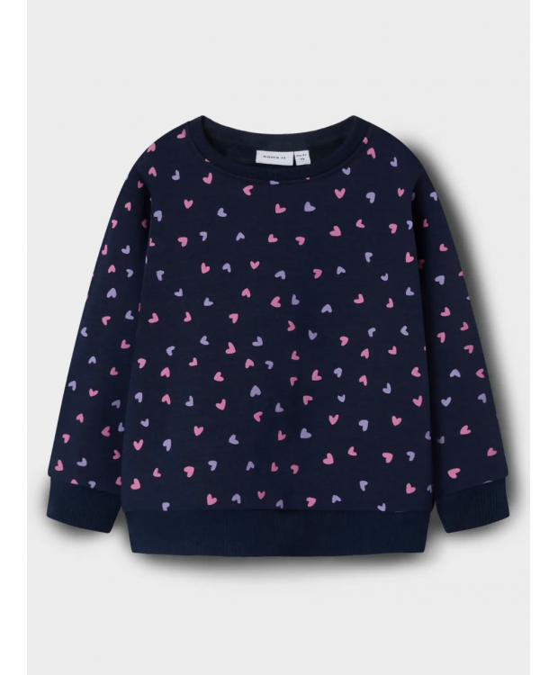 Name It fleece-sweatshirt i dark sapphire til piger billede 1