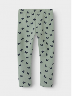Name It fleece-sweatleggings i grøn til piger