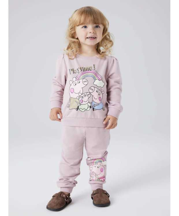 Name It Gurli Gris-sweatpants i lyserød til piger billede 2