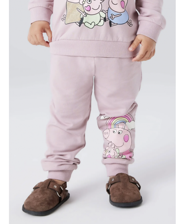 Name It Gurli Gris-sweatpants i lyserød til piger billede 3