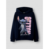 Name It Stitch-hoodie i navy blazer til piger