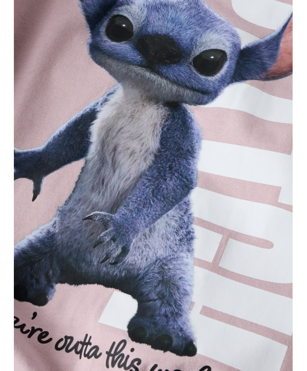 Name It Stitch-hoodie i lyserød til piger billede 1