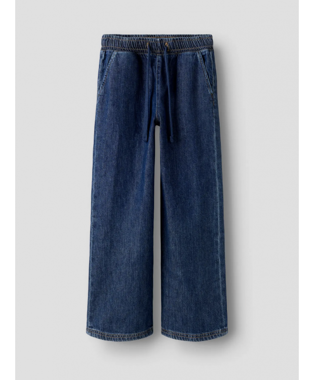 Name it Straight leg bukser i mørkeblå denim til drenge billede 2