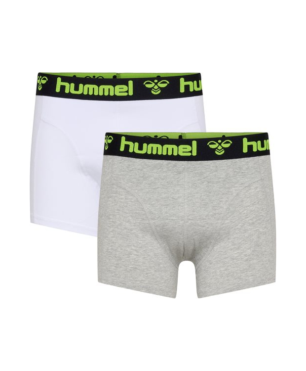 Hummel Mars boxershorts 2-pak hvid og lysegrå til herre – OUTLET billede 1
