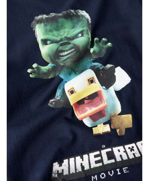 Name It Minecraft-T-shirt i navy blazer til drenge billede 4