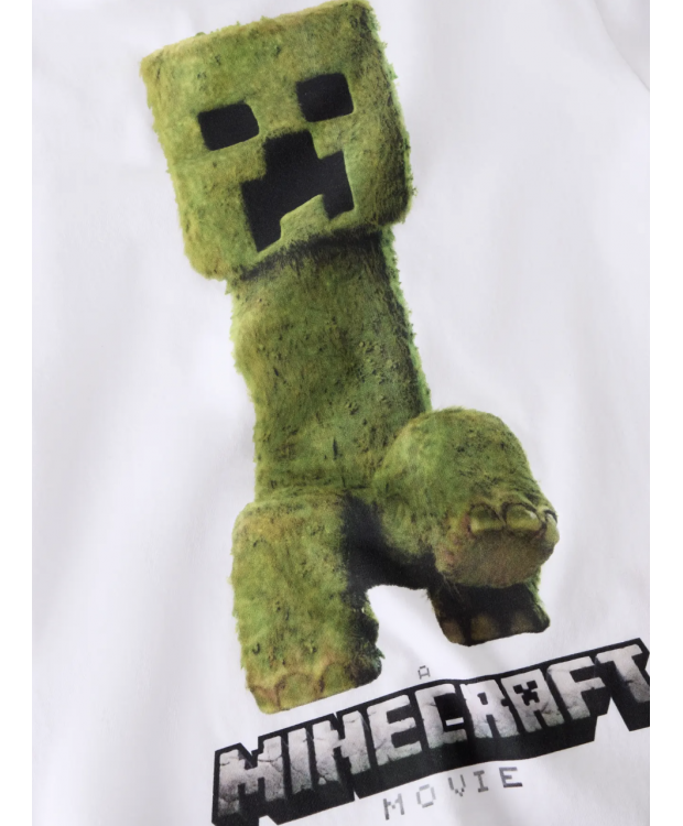 Name It Minecraft-T-shirt i hvid til drenge billede 4