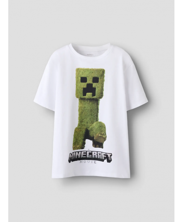 Name It Minecraft-T-shirt i hvid til drenge billede 2
