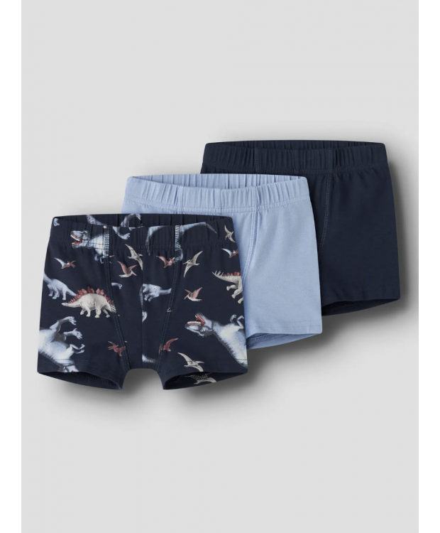 Name It 3-pak dinosaur-underbukser i navy til drenge billede 1