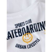 Name It langærmet T-shirt i hvid til drenge