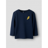 Name It langærmet T-shirt i navy til drenge