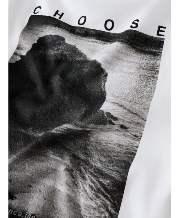 Name It langærmet T-shirt i hvid til drenge billede 3