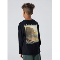Name It langærmet T-shirt i sort til drenge
