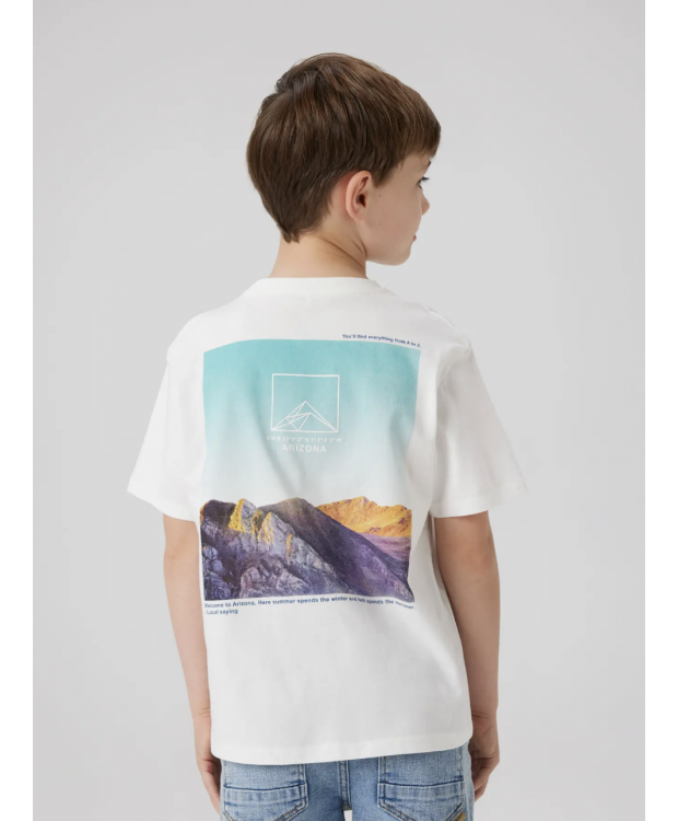 Name It T-shirt i hvid til drenge billede 2