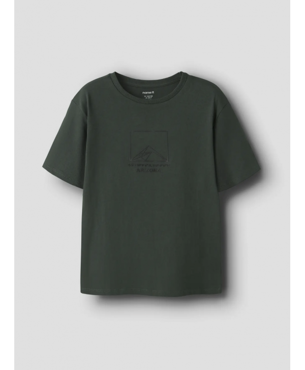 Name It T-shirt i grøn til drenge billede 2