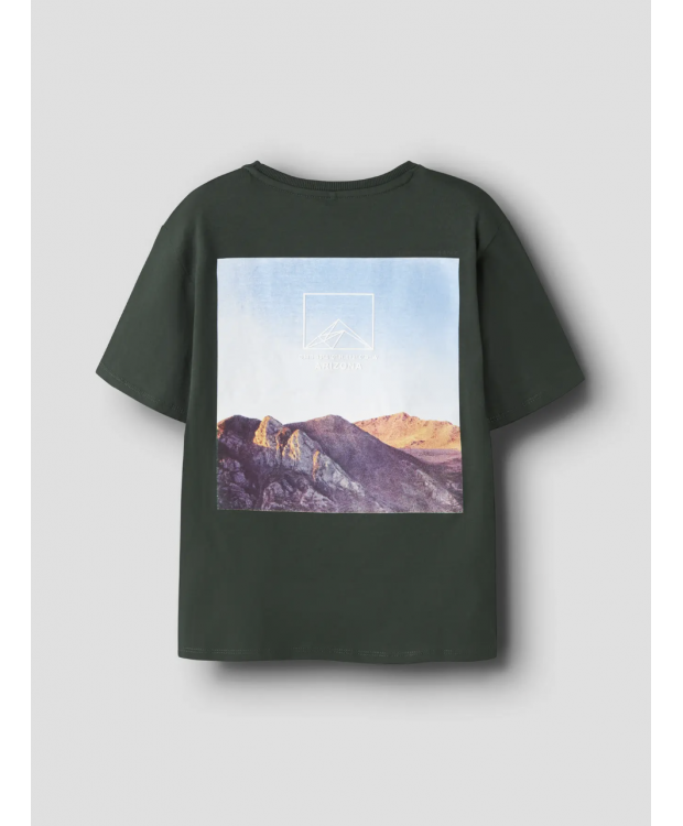 Name It T-shirt i grøn til drenge billede 1