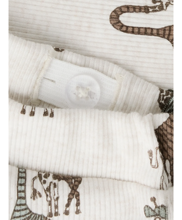 Name It ribbukser med giraf i beige til drenge billede 2