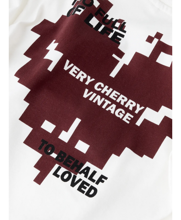 Name It langærmet T-shirt i hvid til piger billede 2