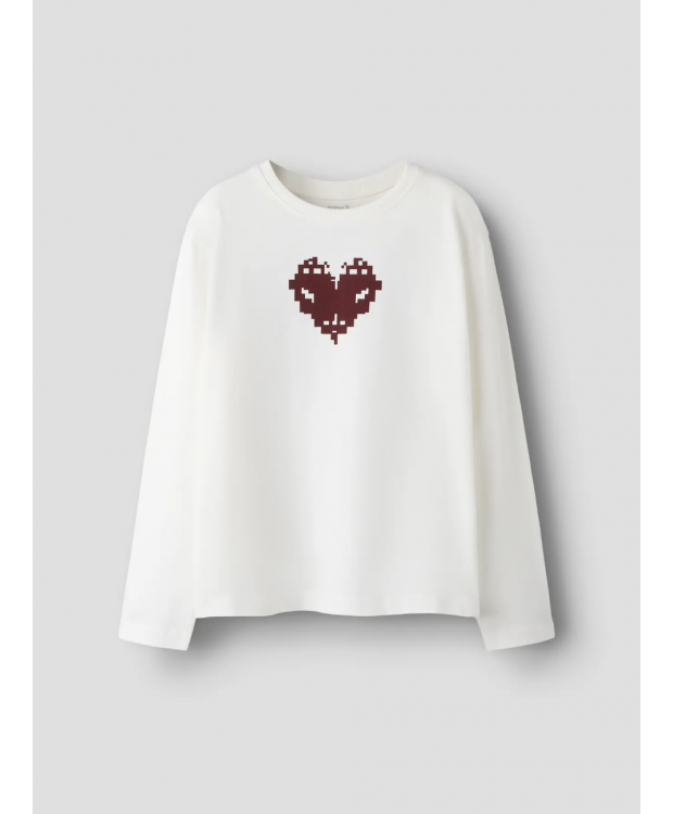 Name It langærmet T-shirt i hvid til piger billede 1