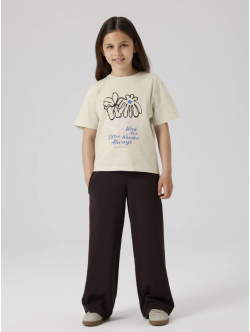 Name It T-shirt i beige til piger