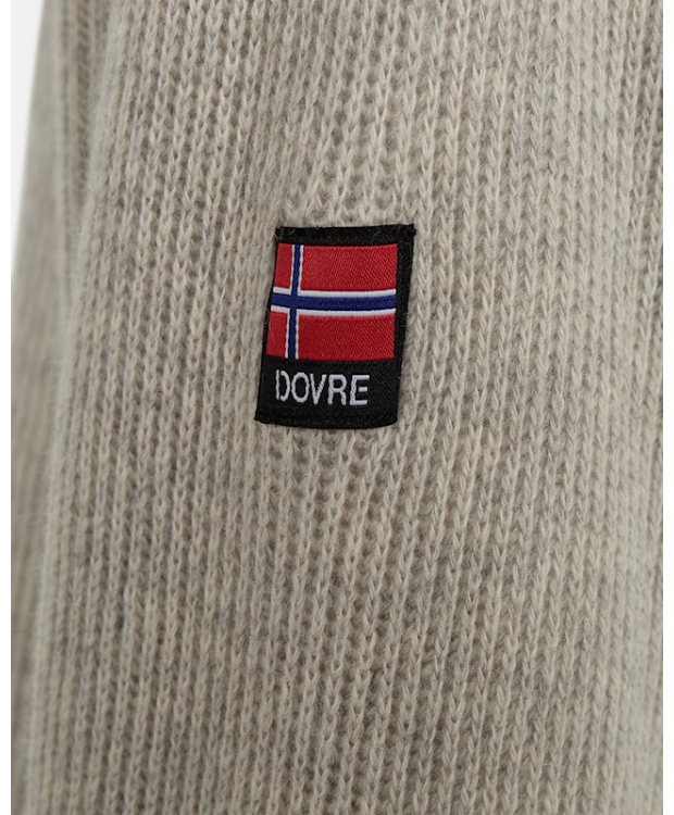 Dovre uldsweater i grå til herre billede 3