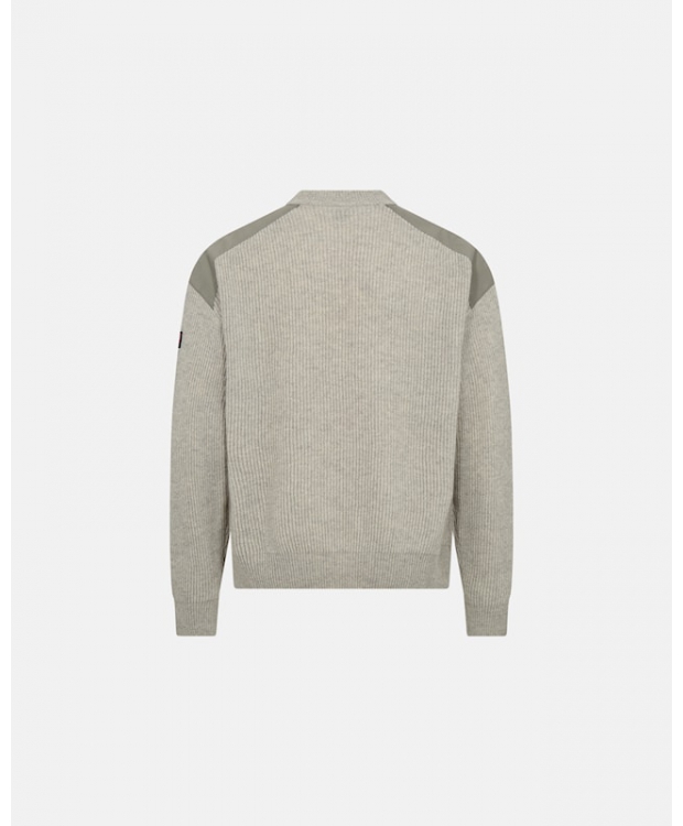 Dovre uldsweater i grå til herre billede 2