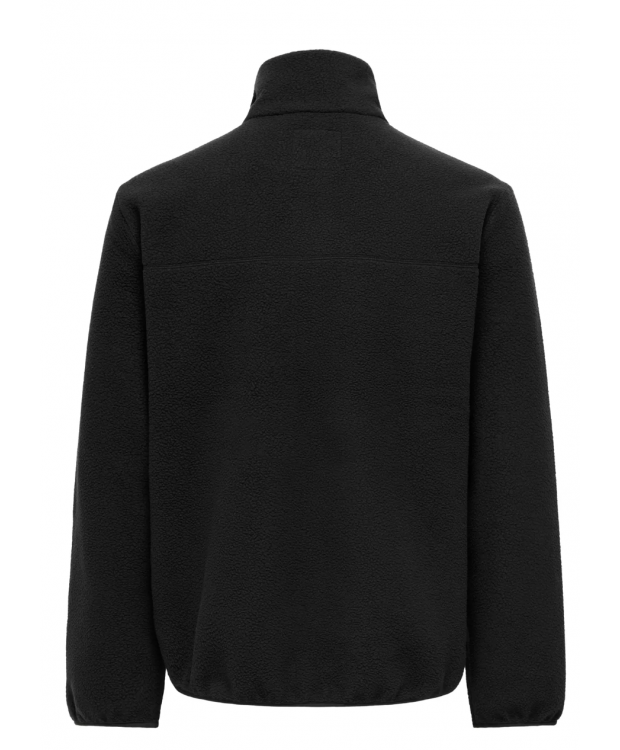 ONLY & SONS Fleecejakke i sort til herre billede 2
