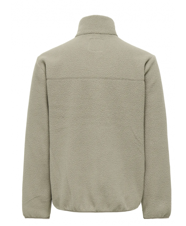 ONLY & SONS Fleecejakke i beige til herre billede 2