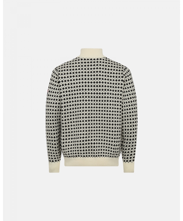 Dovre Knitted Zip Pullover i multifarvet til herre billede 2