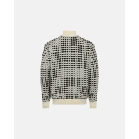 Dovre Knitted Zip Pullover i multifarvet til herre