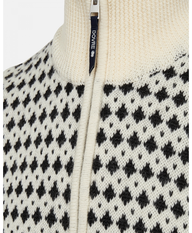 Dovre Knitted Zip Pullover i multifarvet til herre billede 3
