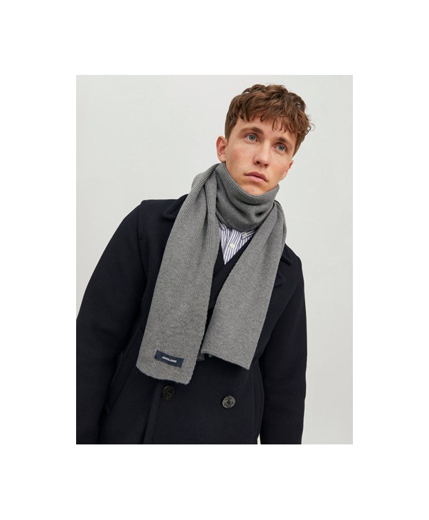JACK & JONES strikket halstørklæde i grå til herre billede 4