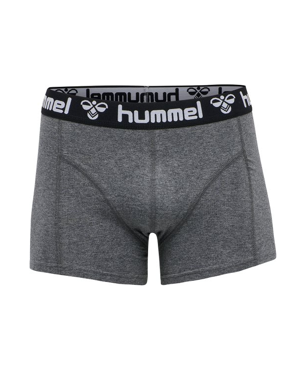 Hummel Mars boxershorts 2-pak sort og mørkegrå til herre – OUTLET billede 4