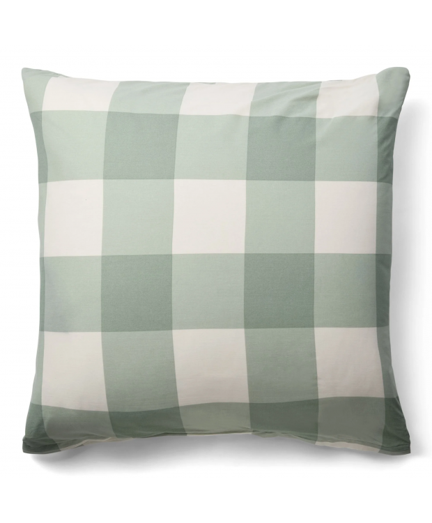 Nordstrand Home pudebetræk 60x63 cm i grøn med store tern billede 1