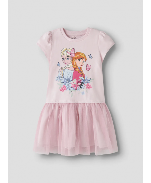 Name It Frost T-shirt-kjole i lyserød til piger billede 1