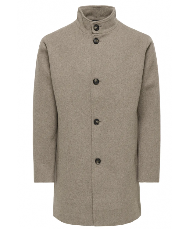 ONLY & SONS Charles Wool Frakke til herre i beige billede 1