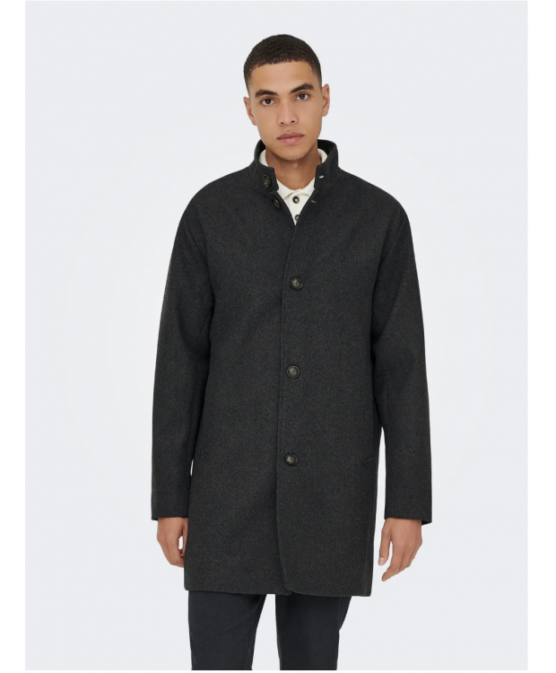 ONLY & SONS Charles Wool Frakke til herre i sort billede 3