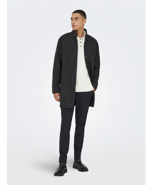 ONLY & SONS Charles Wool Frakke til herre i sort billede 5
