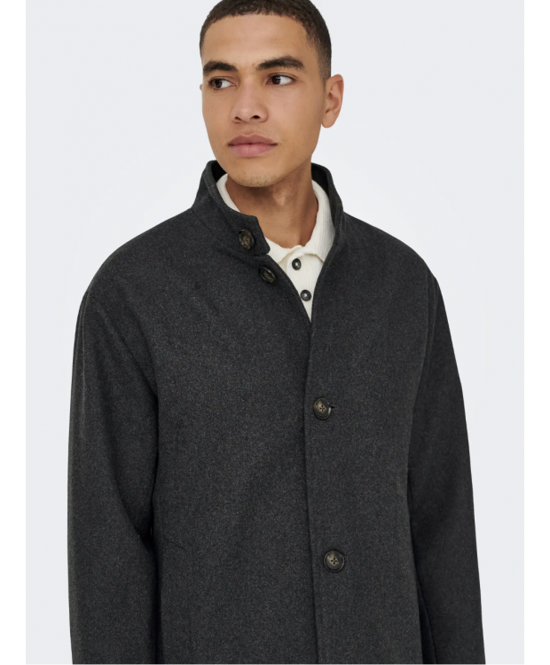 ONLY & SONS Charles Wool Frakke til herre i sort billede 7