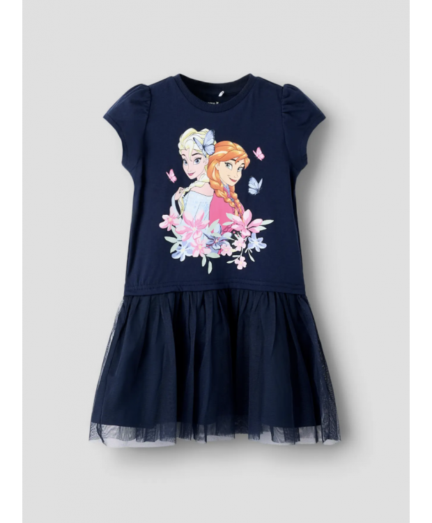 Name It Frost T-shirt-kjole i navy til piger billede 1