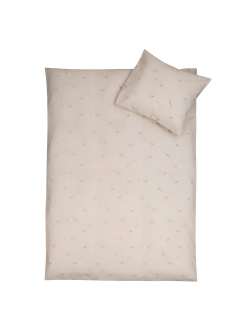 Nordstrand Home junior-sengesæt 100x140 cm i beige med kaniner