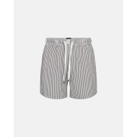 JBS badeshorts i hvid med brungrå striber til herre