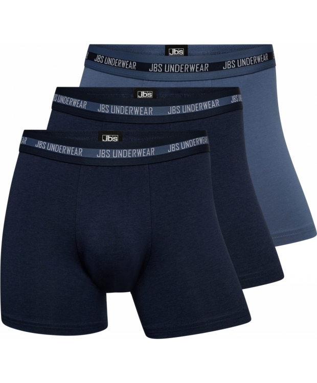 JBS 3-pak bambus underbukser/boxershorts blå multifarvet til herre. billede 1