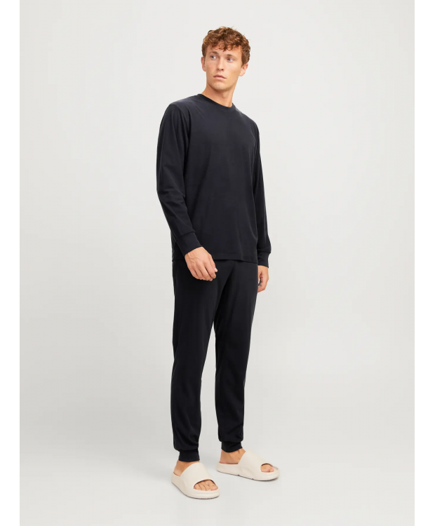 JACK & JONES loungesæt med sweatshirt og sweatpants i sort til herre billede 1